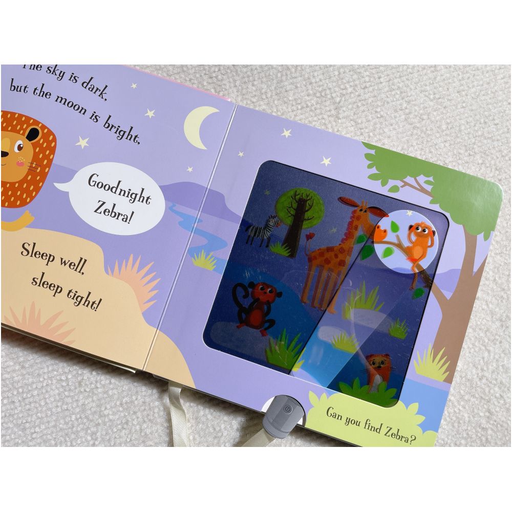 Goodnight Lion English Original A Rhyming Picture Book with a Magic Flashlight image 3