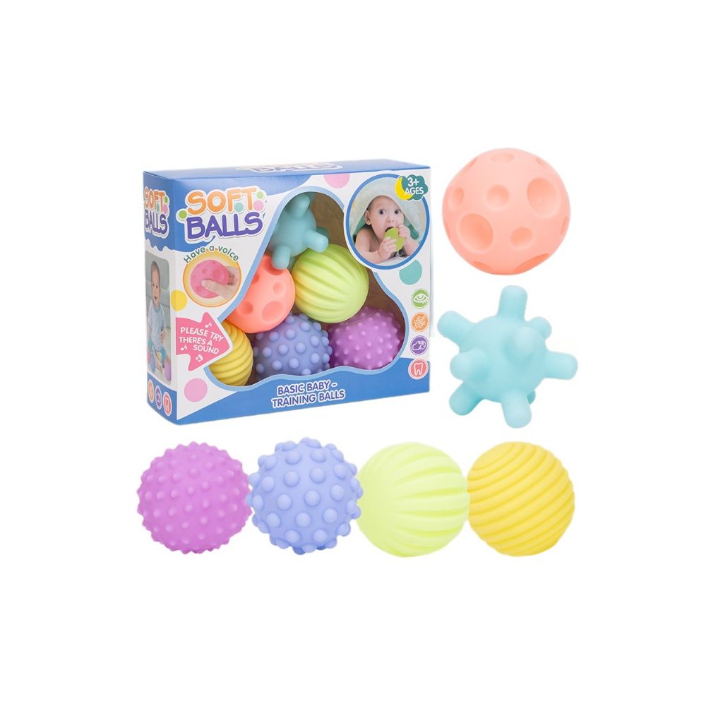 Manhattan children s soft rubber ball toy for babies gentle massage sensory stimulation educational bathing and infants image 4