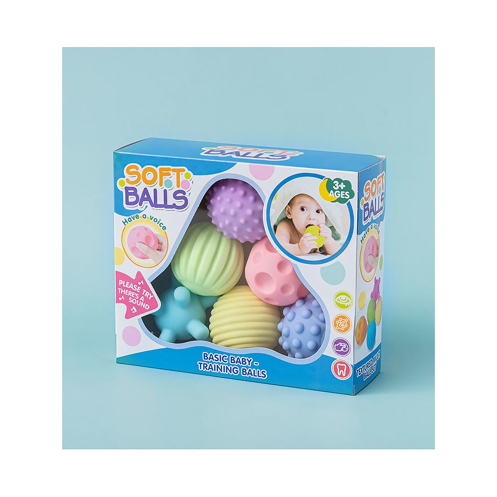 Manhattan children s soft rubber ball toy for babies gentle massage sensory stimulation educational bathing and infants