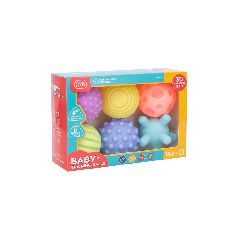 Manhattan children s soft rubber ball toy for babies gentle massage sensory stimulation educational bathing and infants