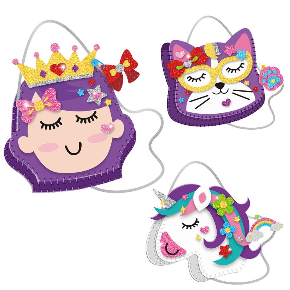 Cross border children s handmade creative non woven felt bag DIY material kit educational parent child sewing fun early education toy image 1