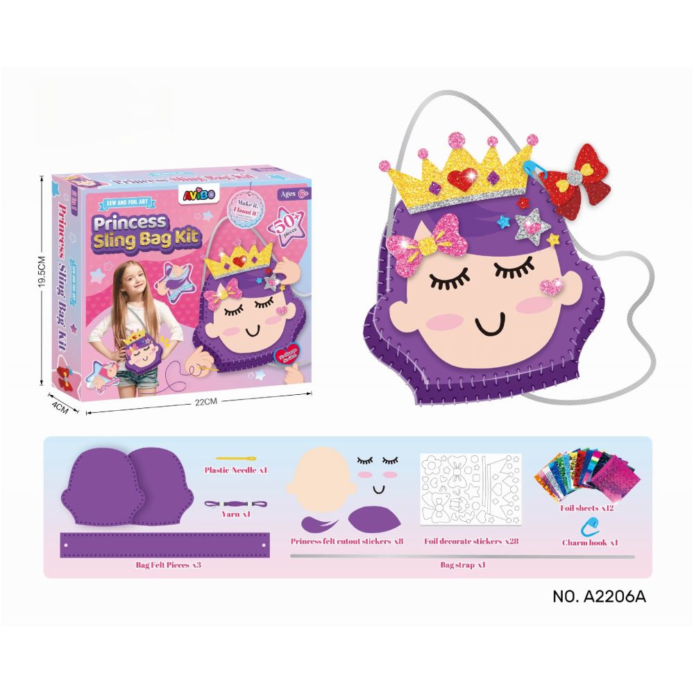 Cross border children s handmade creative non woven felt bag DIY material kit educational parent child sewing fun early education toy