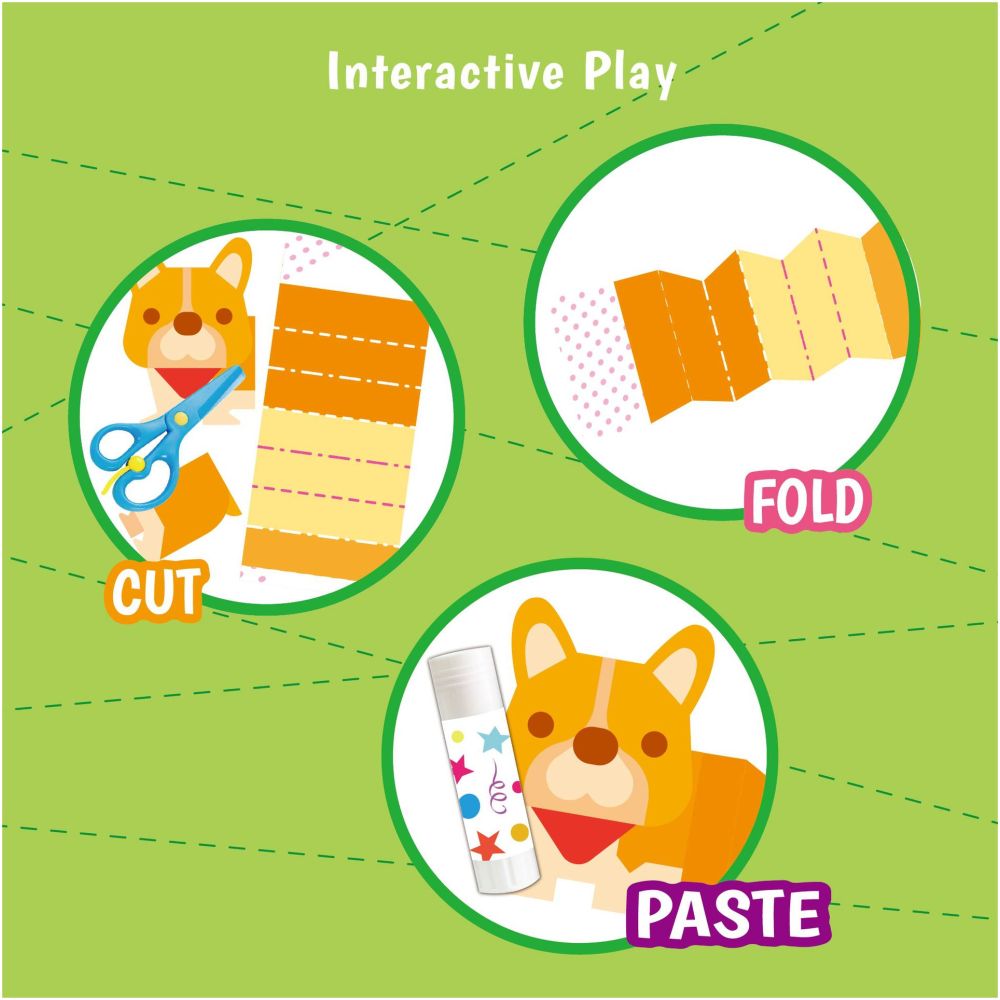 Paper cutting set for children DIY animal cartoon crafts toddler craft toys kindergarten educational paper cutting image 1