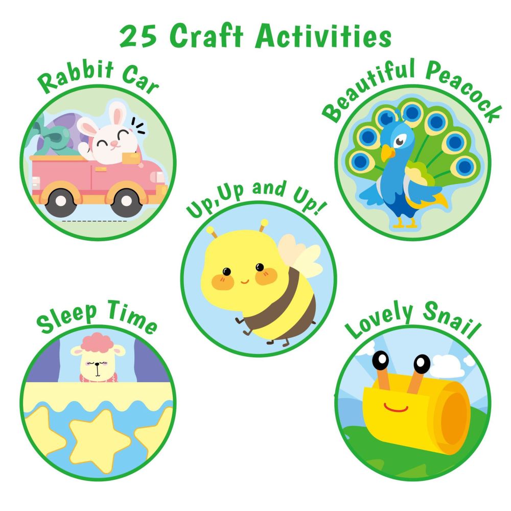 Paper cutting set for children DIY animal cartoon crafts toddler craft toys kindergarten educational paper cutting image 2