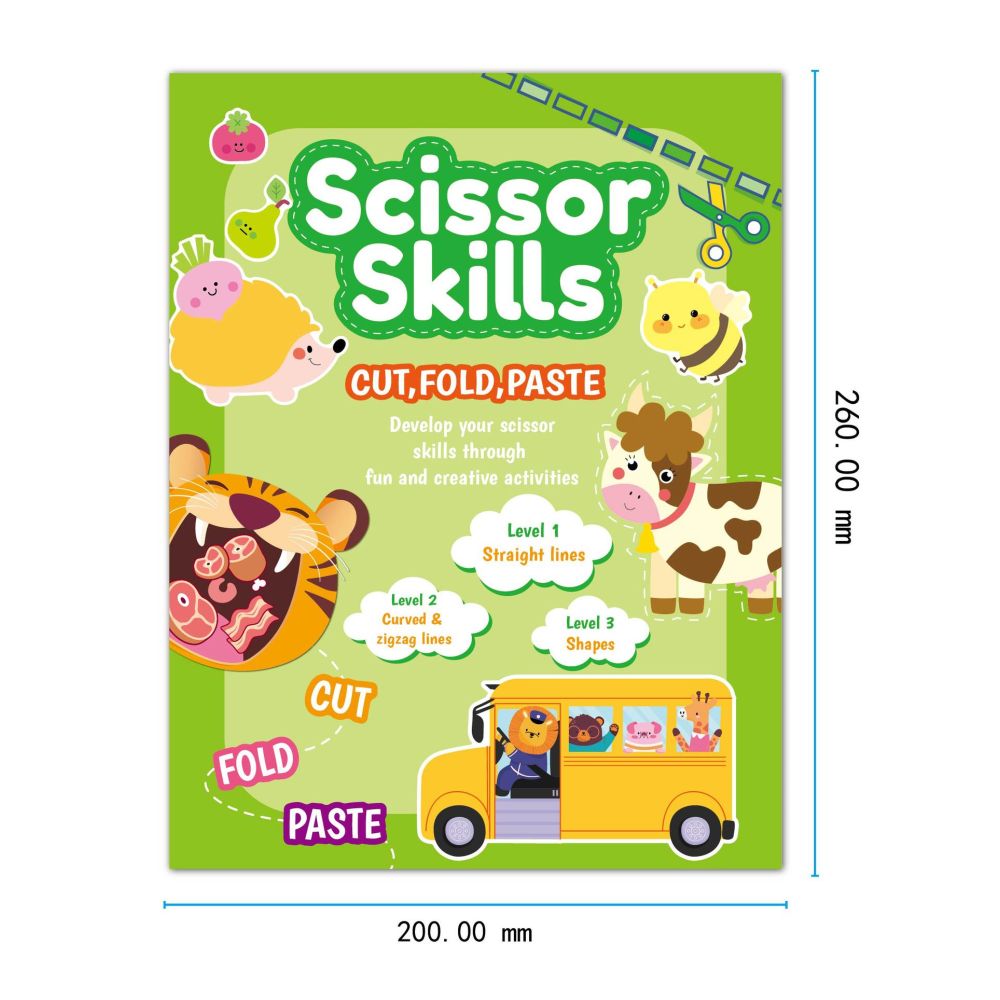 Paper cutting set for children DIY animal cartoon crafts toddler craft toys kindergarten educational paper cutting image 4