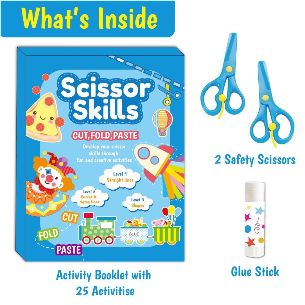 Paper cutting set for children DIY animal cartoon crafts toddler craft toys kindergarten educational paper cutting