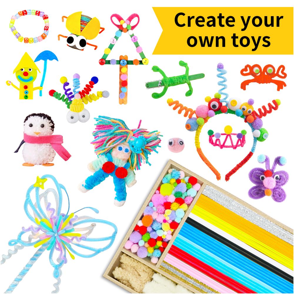 Amazon In Stock Children s Craft and Educational Toy Material Kits Creative DIY Toy Sets image 1