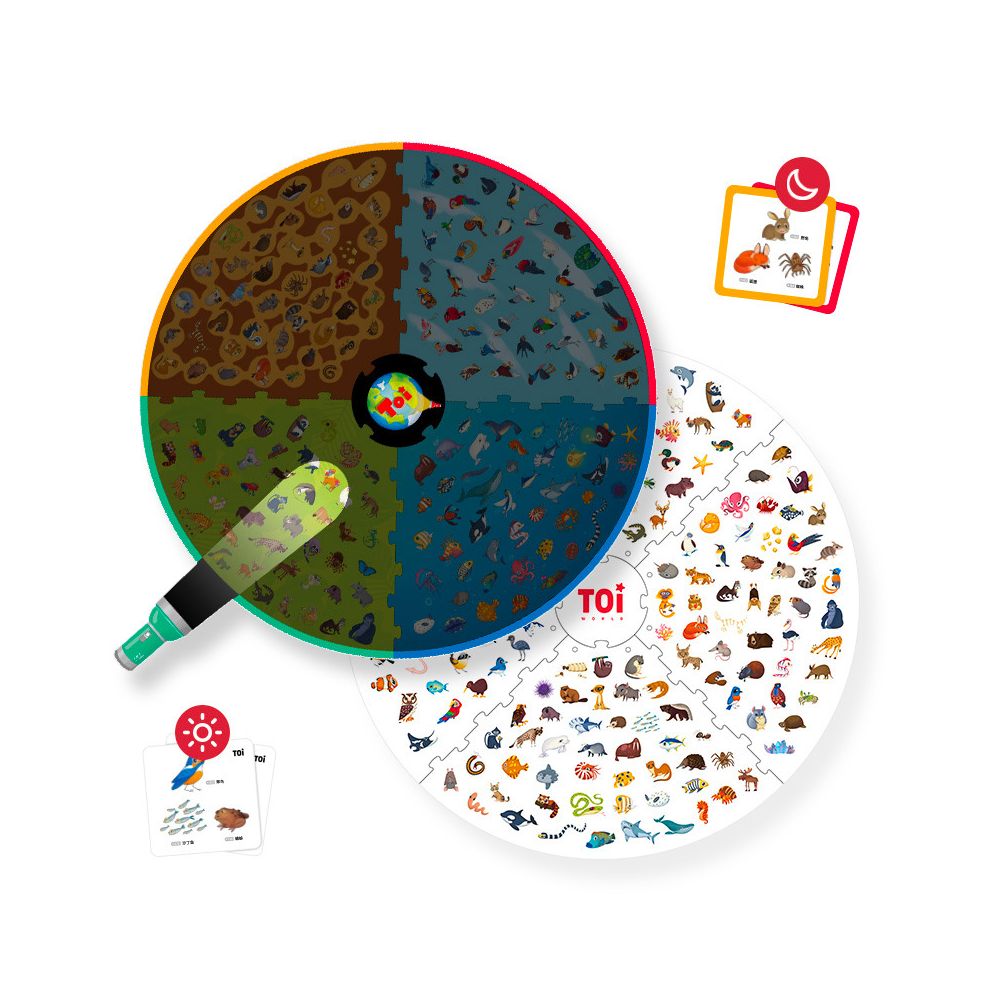 TOI Flashlight Search Game Children s Tabletop Game Toy Parent Child Early Education Interaction Ages 3 8 image 1