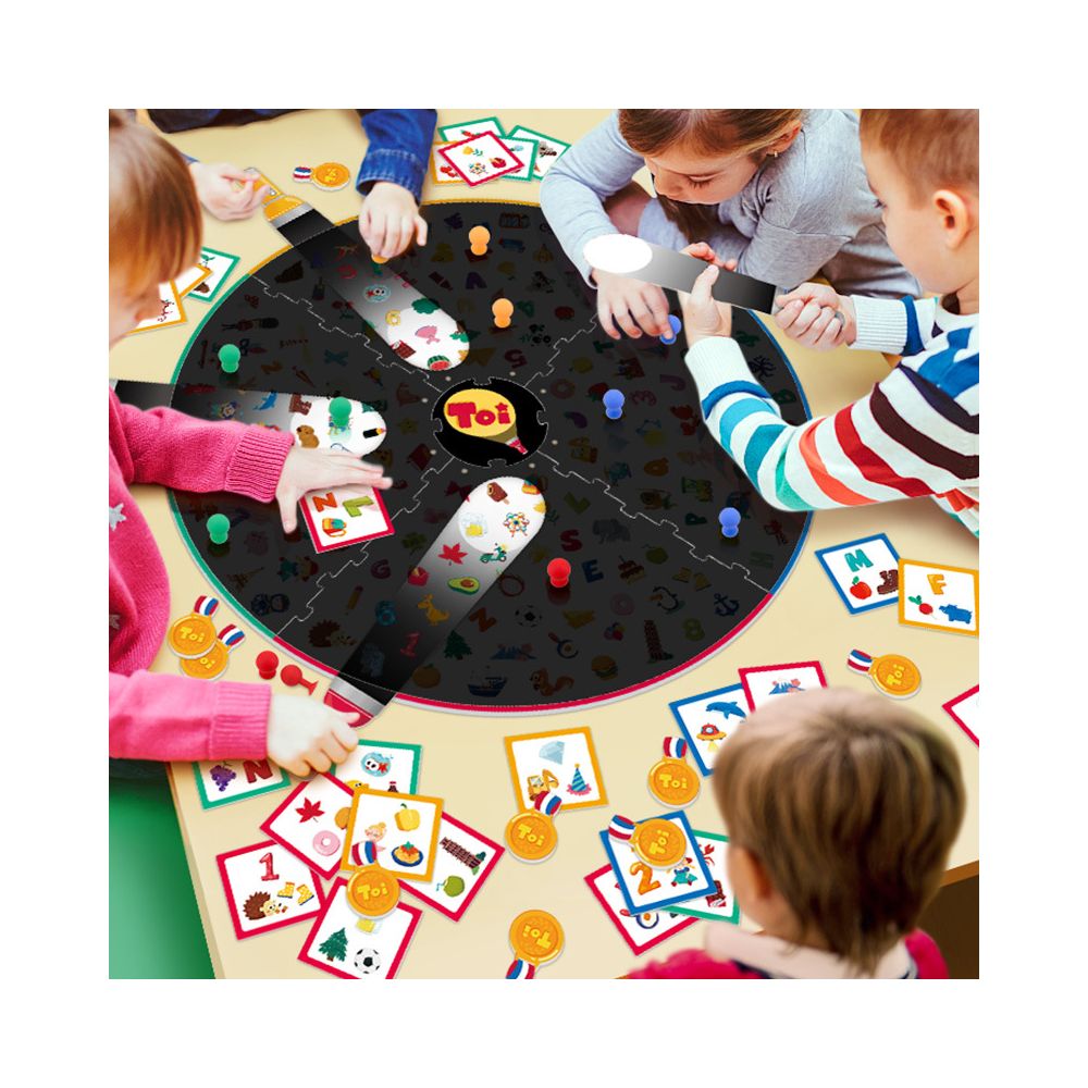TOI Flashlight Search Game Children s Tabletop Game Toy Parent Child Early Education Interaction Ages 3 8 image 3
