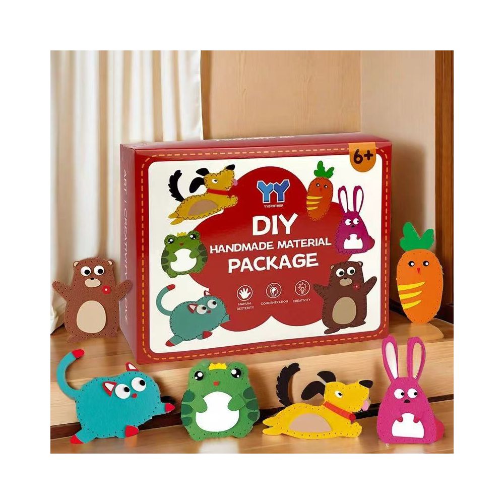 Children s Educational Sewing Kit for Non woven Fabric Crafts and Creative Ornaments DIY Material Set for Kindergarten and Early Education image 0