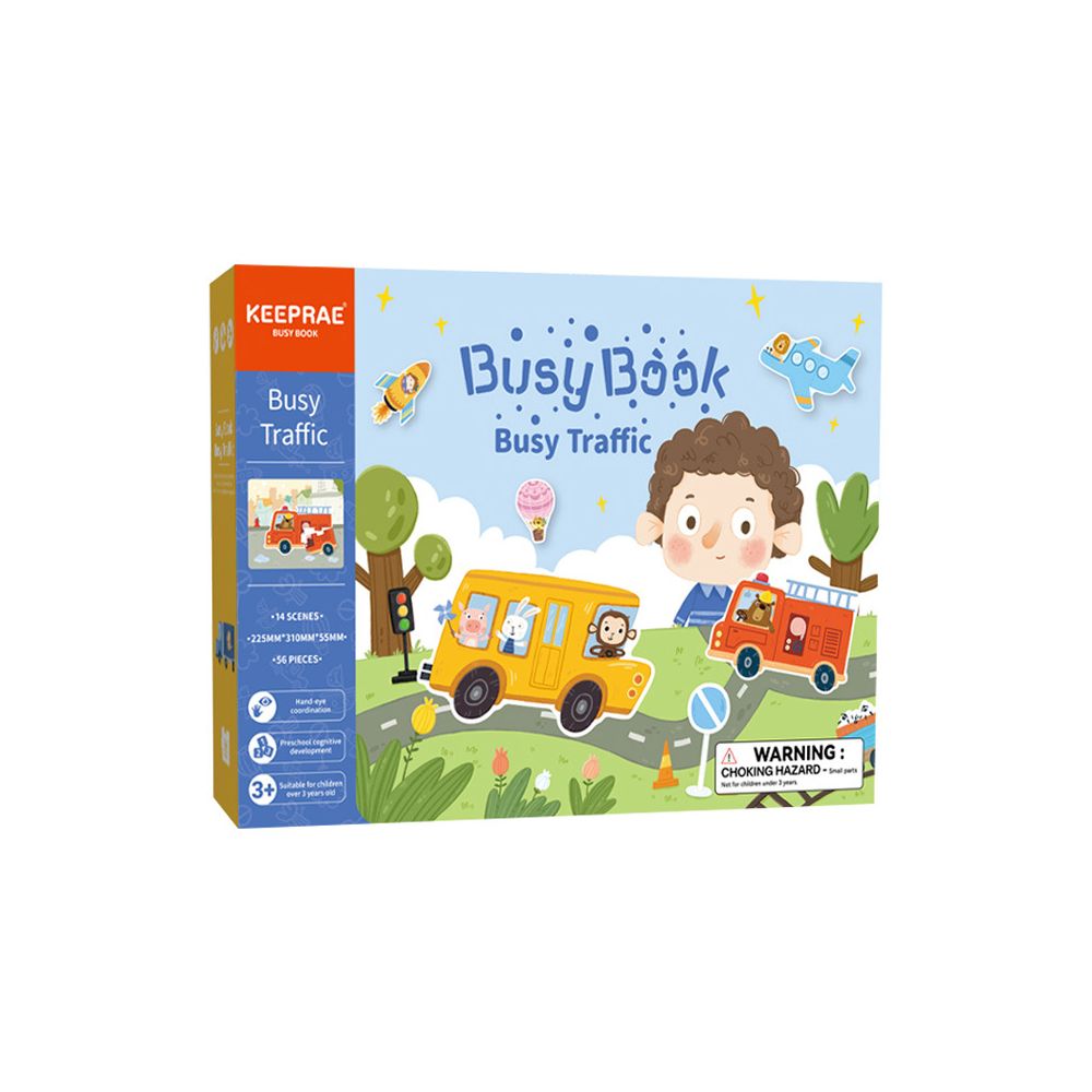 Early childhood education books including Busy Book Quiet Book Early Education Book and Velcro Stickers are educational toys for children image 4