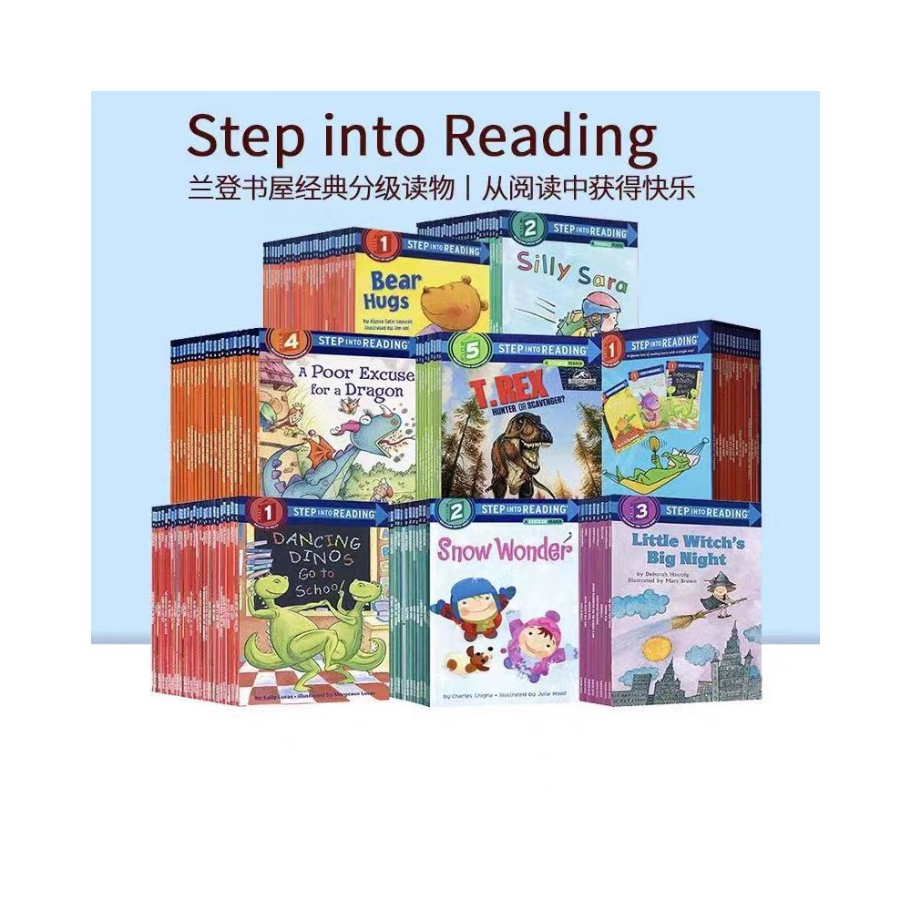 Step into Reading Levels 1 5 Penguin Random House English Leveled Readers 138 books image 0