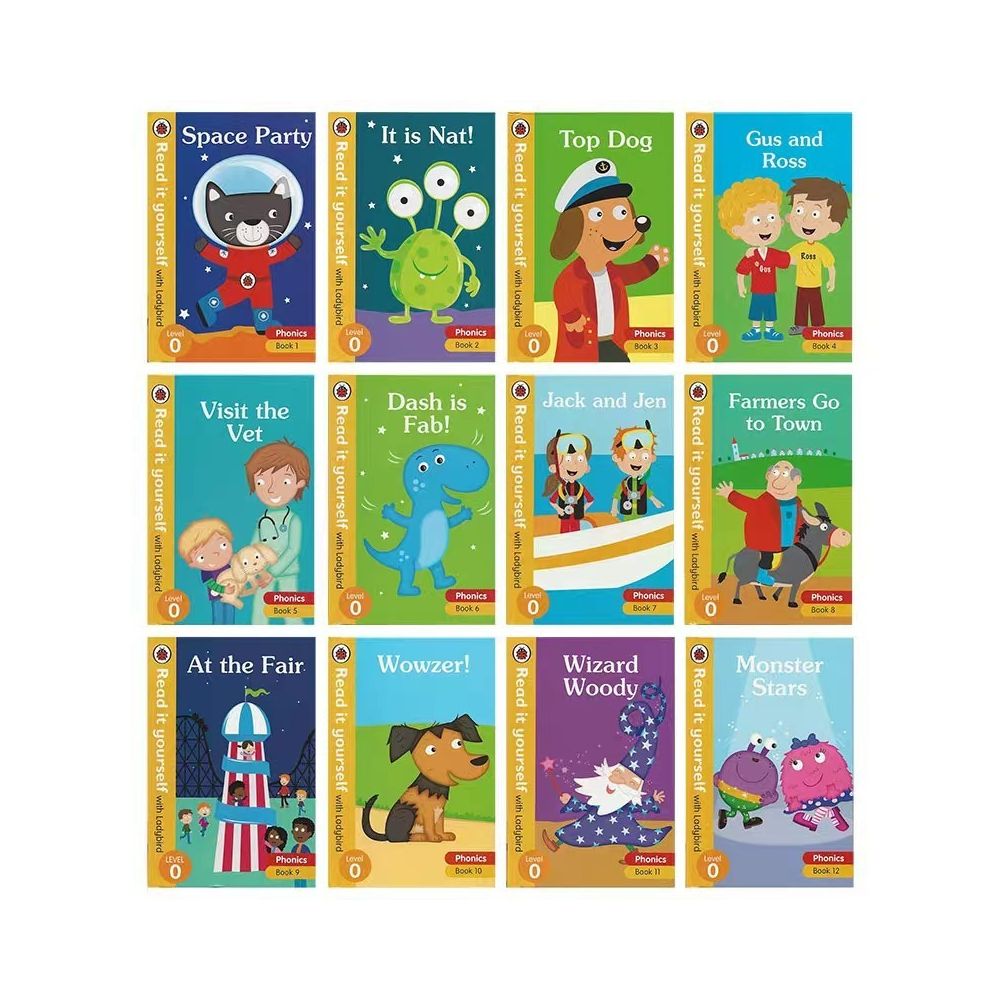 Ladybird Read it yourself Level 0 12 book hardcover English picture book series image 1