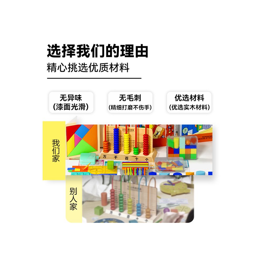 Math teaching aids for first and second graders back to school gift pack for elementary school students addition subtraction multiplication division and geometry learning supplies set image 2