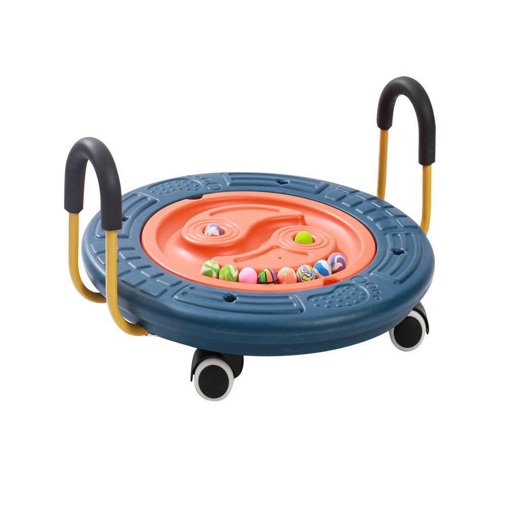 Children s sensory integration training equipment home sensory integration scooter tai chi balance disc toddler hand held rotating disc balance board image 4