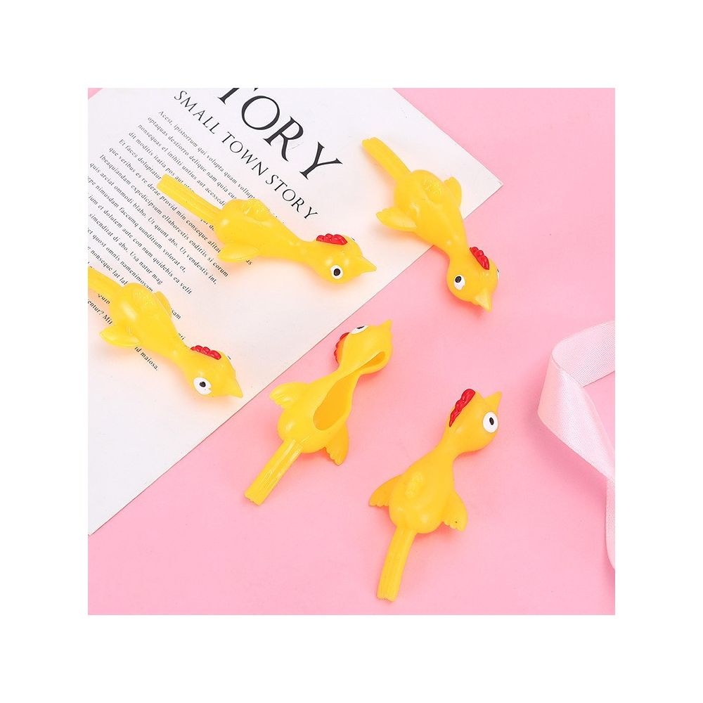 Catapult Turkey Fun Toy Catapult Chicken TPR Launch Chicken Novelty Toy Wholesale Export Supply image 2
