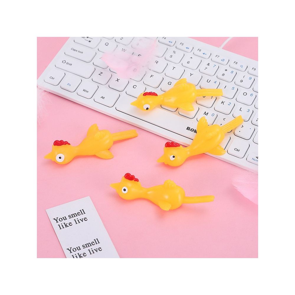 Catapult Turkey Fun Toy Catapult Chicken TPR Launch Chicken Novelty Toy Wholesale Export Supply image 3