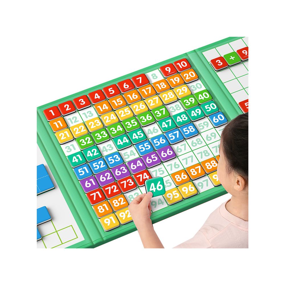 Magnetic Hundreds Board for Early Childhood Number Learning 1 100 Montessori Educational Toy for Children Aged 3 6 Magnetic image 4