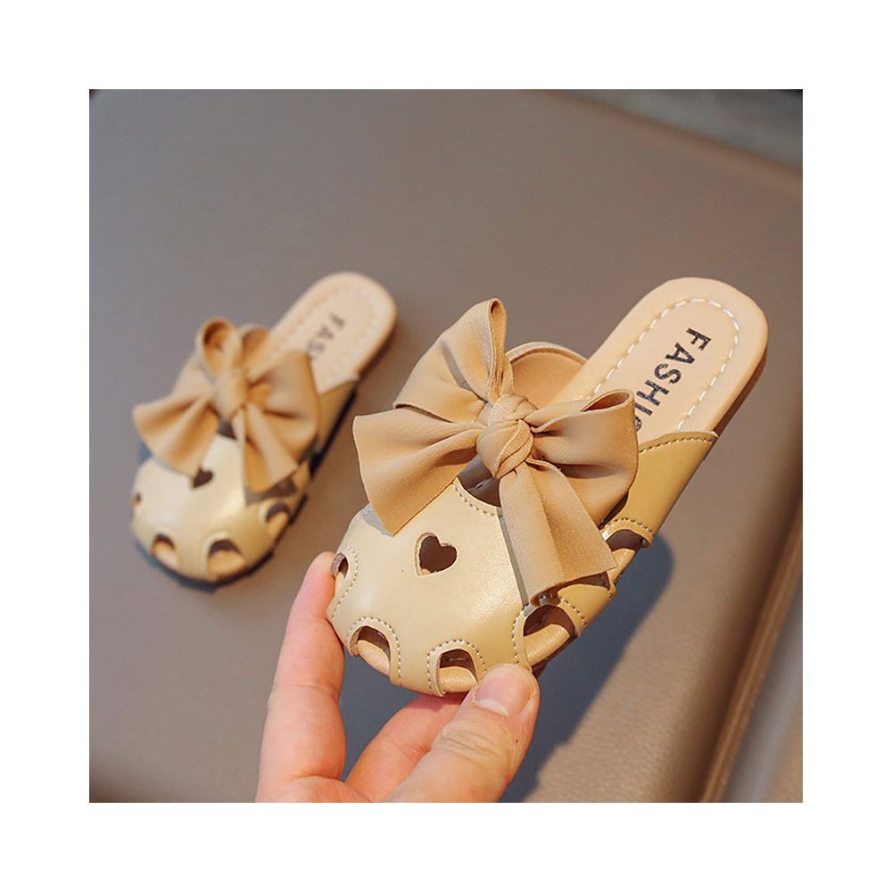 Girls Half Slippers Summer Baotou Fashion Outerwear Girls Xiaoxiang Wind Cool Slippers Children s Western Style Lazy Middle aged Children image 0