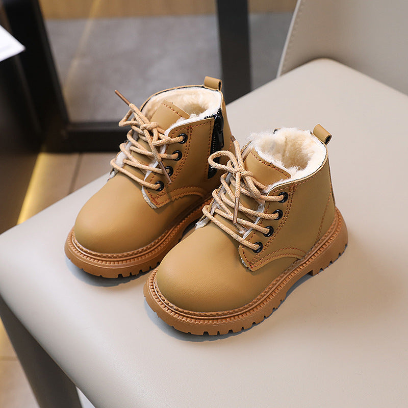 Big Cotton Boys' Fashion Martin Boots Side Zipper