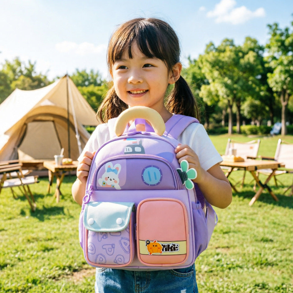 Children's Backpacks Cross-Border Wholesale New Cartoon Animal Print Backpacks for Small and Medium Classes 3-6 Years Old Kindergarten School Bags
