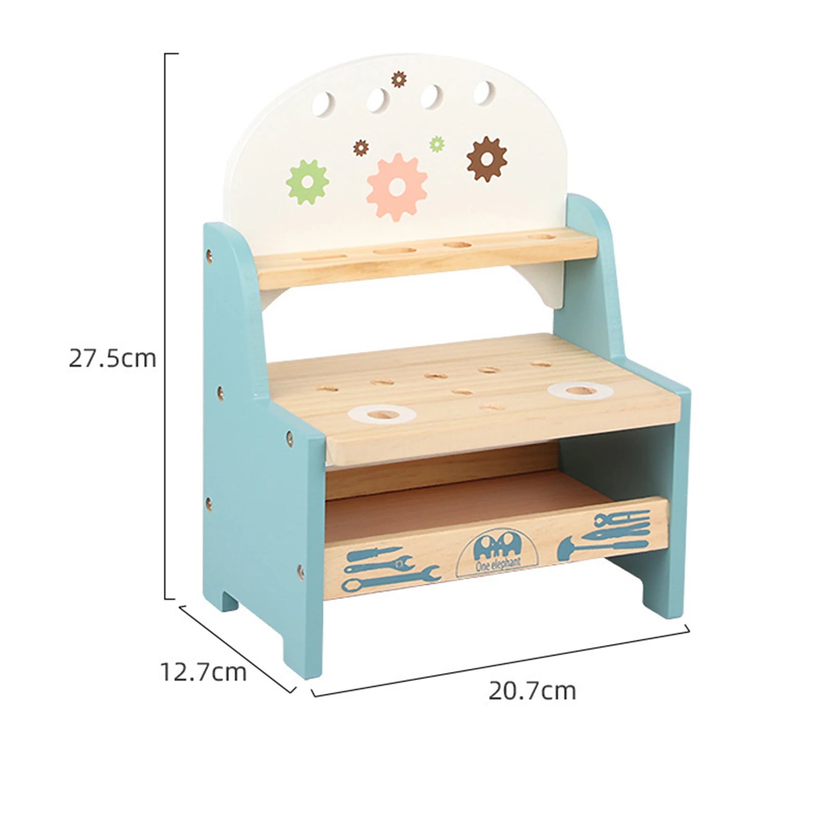 Wooden Tool Bench Simulation DIY Multifunctional Children Repair Play Tool Set for Kids 3 4 5 Year Old Girls Boys Children Gifts