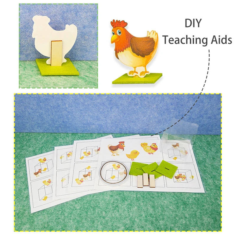 Montessori Didactic Material DIY Math Toy Color Shape Puzzle Matching Game Children Early Educational Learning Toy Teaching Aids