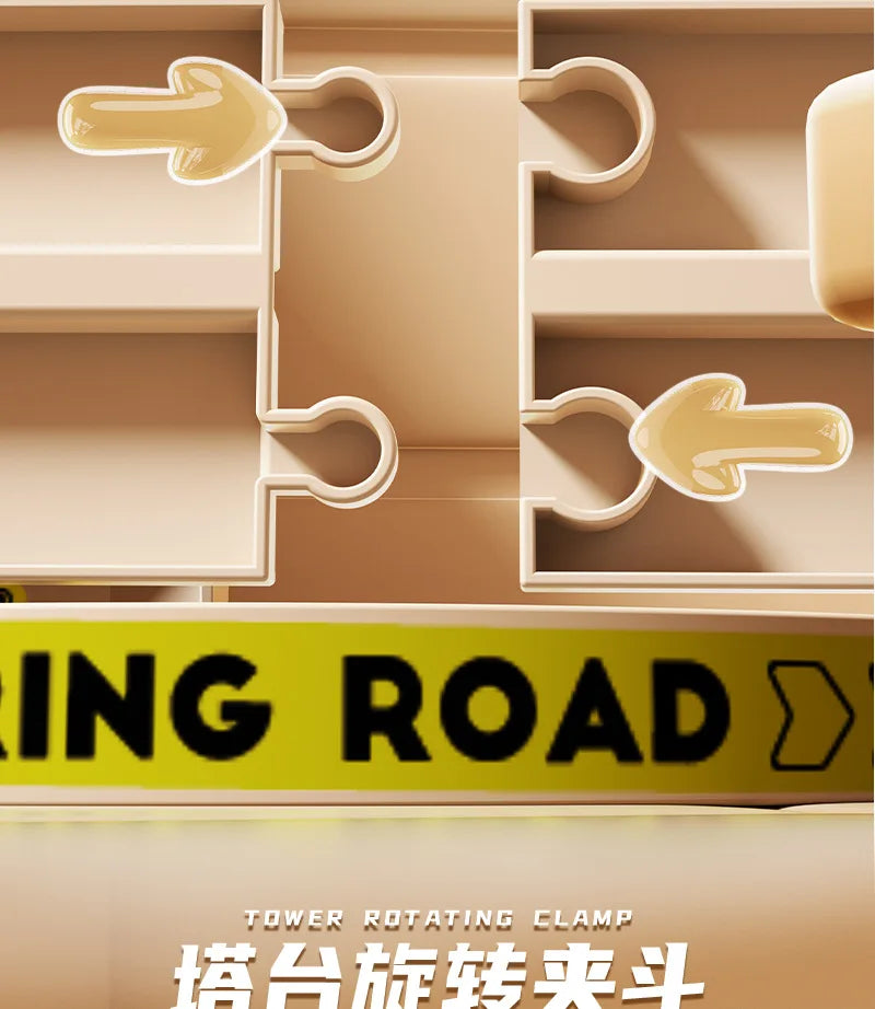 Educational Adventure Track Car Plastic Rolling Ball Engineering Adventure Toy for Kids