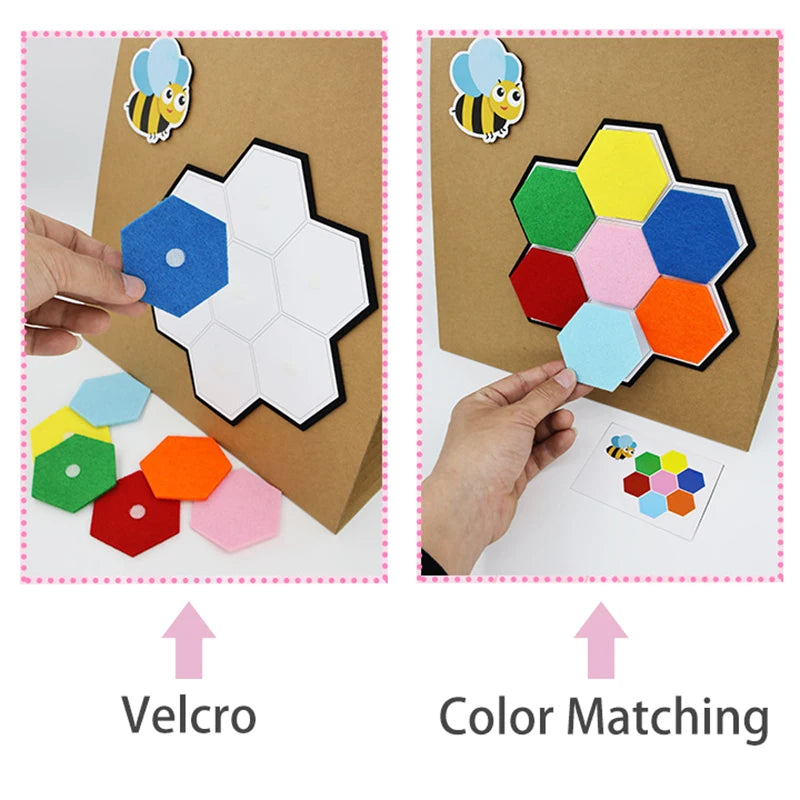 Montessori Didactic Material DIY Math Toy Color Shape Puzzle Matching Game Children Early Educational Learning Toy Teaching Aids
