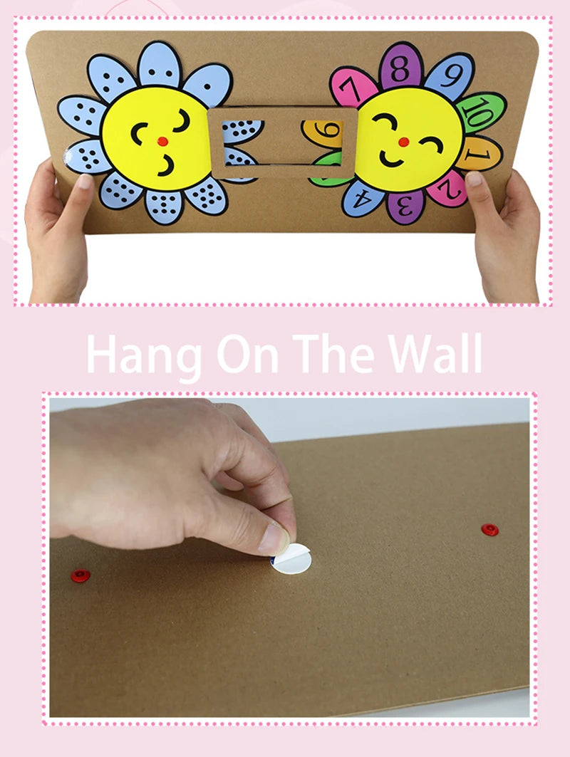 Montessori Didactic Material DIY Math Toy Color Shape Puzzle Matching Game Children Early Educational Learning Toy Teaching Aids