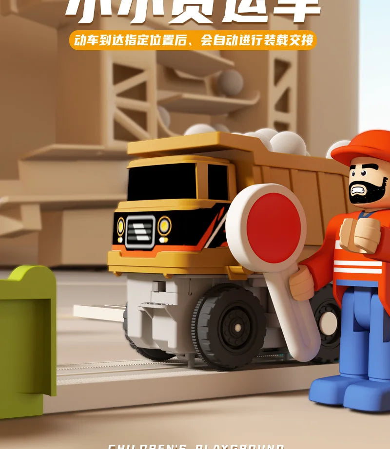 Educational Adventure Track Car Plastic Rolling Ball Engineering Adventure Toy for Kids