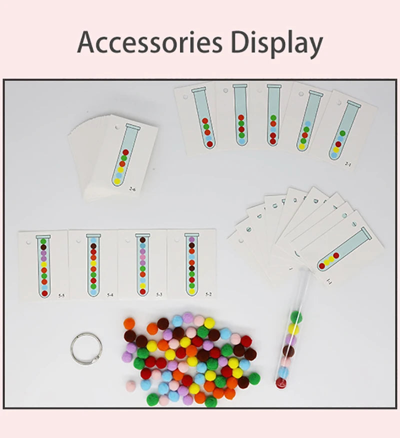 Montessori Didactic Material DIY Math Toy Color Shape Puzzle Matching Game Children Early Educational Learning Toy Teaching Aids