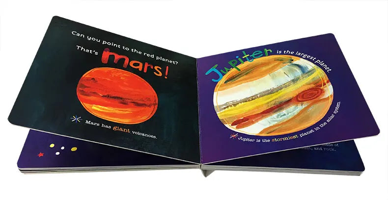 Hello World Solar System Original English Board Book Colouring Activity Science Picture Book for Kids Early Education