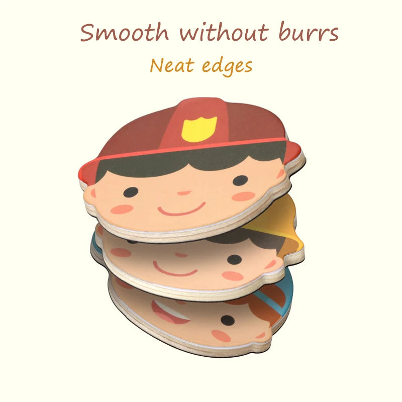 3D Magnetic Animal Puzzles Kids Wooden Toys Bear Dressing Up Jigsaw Games Montessori Educational Imagination Toy Gifts For Kids