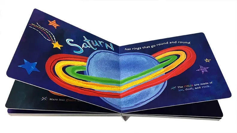 Hello World Solar System Original English Board Book Colouring Activity Science Picture Book for Kids Early Education