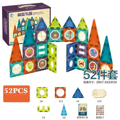 Magnet Maze Ball Track Magnetic Designer Construction Set Model & Building Toy Magnetic Blocks Educational Toys For Children