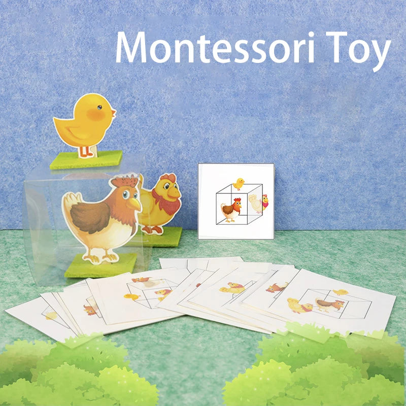 Montessori Didactic Material DIY Math Toy Color Shape Puzzle Matching Game Children Early Educational Learning Toy Teaching Aids