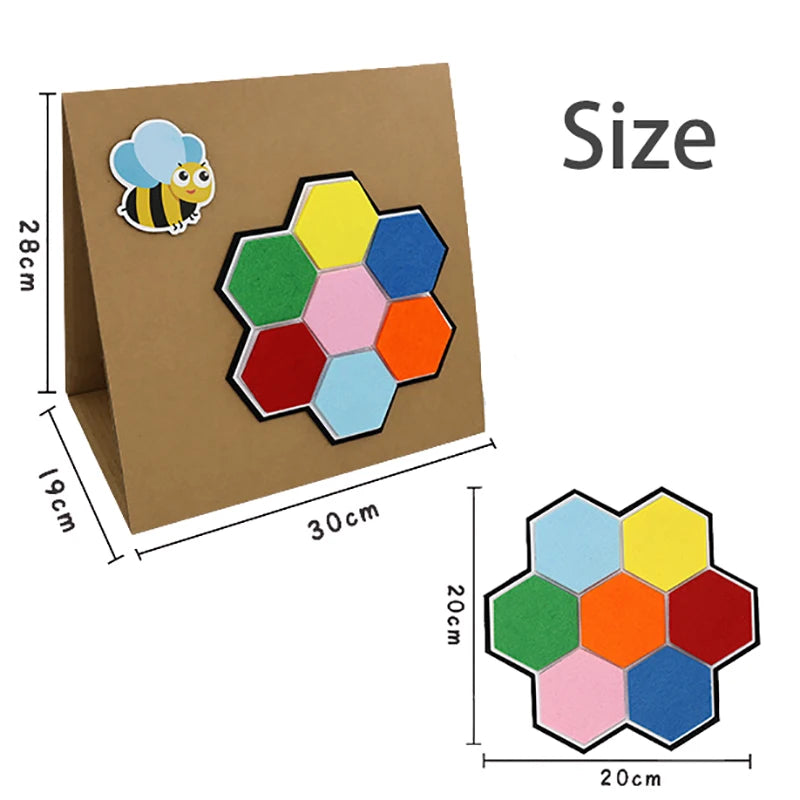 Montessori Didactic Material DIY Math Toy Color Shape Puzzle Matching Game Children Early Educational Learning Toy Teaching Aids
