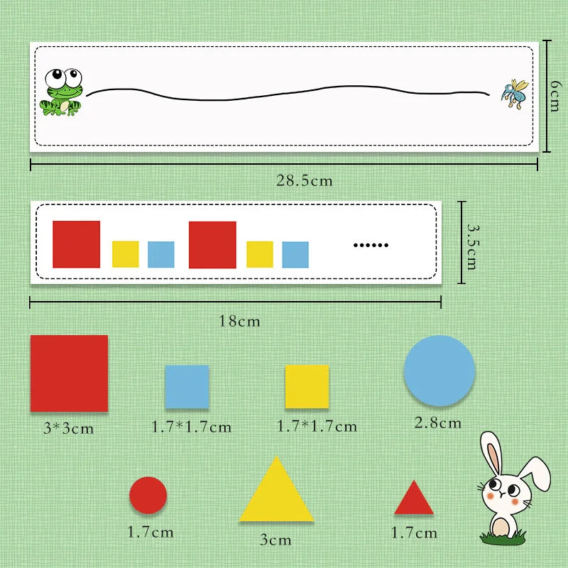 Montessori Didactic Material DIY Math Toy Color Shape Puzzle Matching Game Children Early Educational Learning Toy Teaching Aids