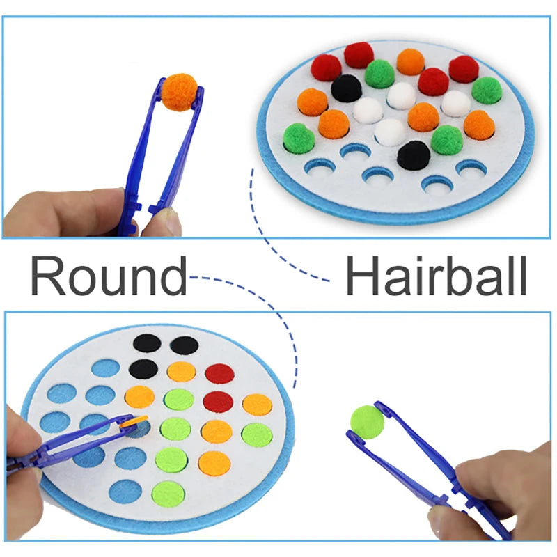 Montessori Didactic Material DIY Math Toy Color Shape Puzzle Matching Game Children Early Educational Learning Toy Teaching Aids