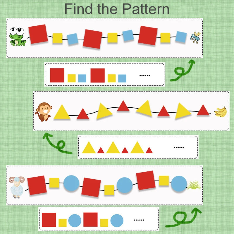 Montessori Didactic Material DIY Math Toy Color Shape Puzzle Matching Game Children Early Educational Learning Toy Teaching Aids