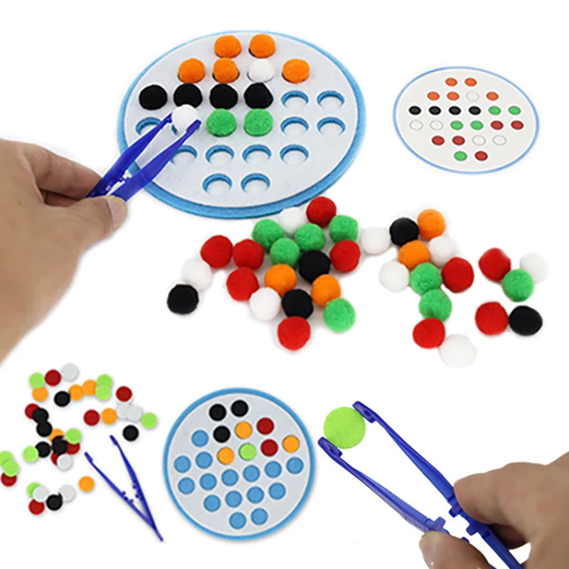 Montessori Didactic Material DIY Math Toy Color Shape Puzzle Matching Game Children Early Educational Learning Toy Teaching Aids