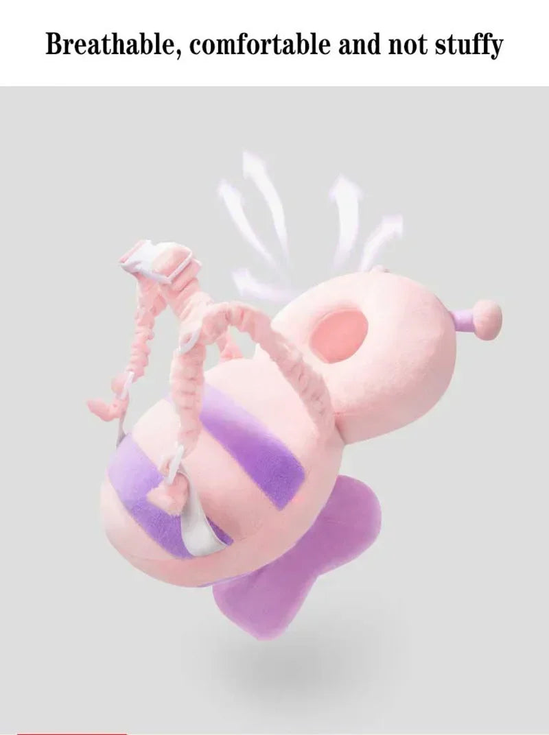 Newborn Headrest Security Pillows Backpack Toddler Baby Head Fall Protection Pad Cushion Cartoon Soft Security Pillows Backpack