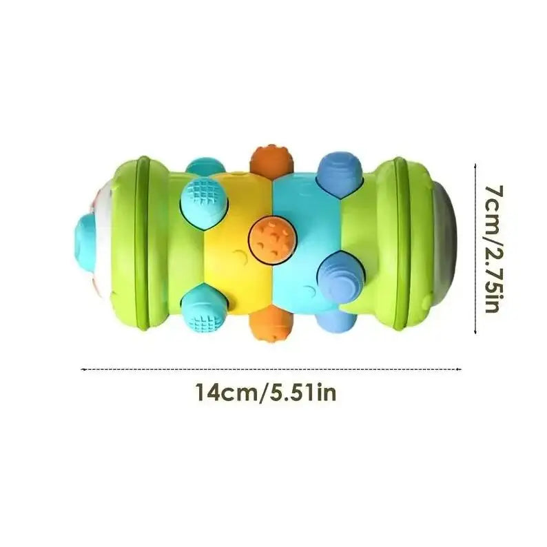 Baby Crawling Roller Montessori Activity Toy with Ball Rattle Games for Babies Development 0 6 12 Months Inflatable Crawling Toy