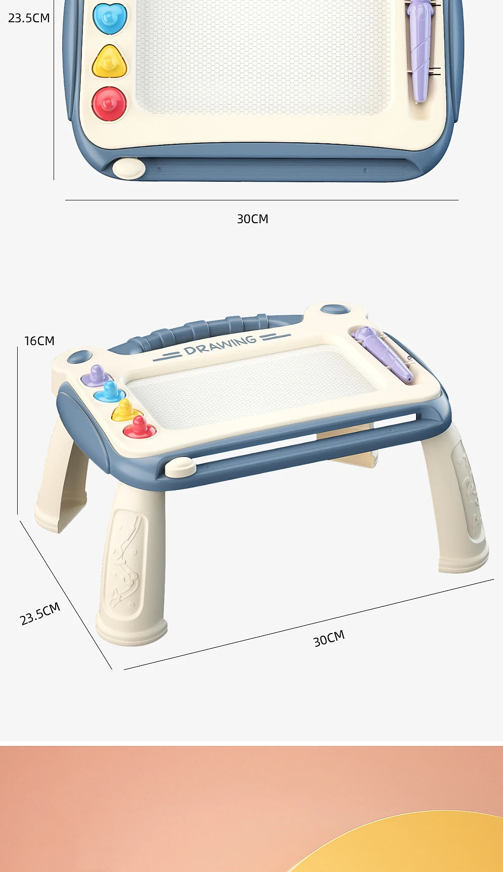 Children Magnetic Drawing Board Colored Graffiti Magic Eraser Drawing Board Children's Graffiti Board Art Early Education Toy