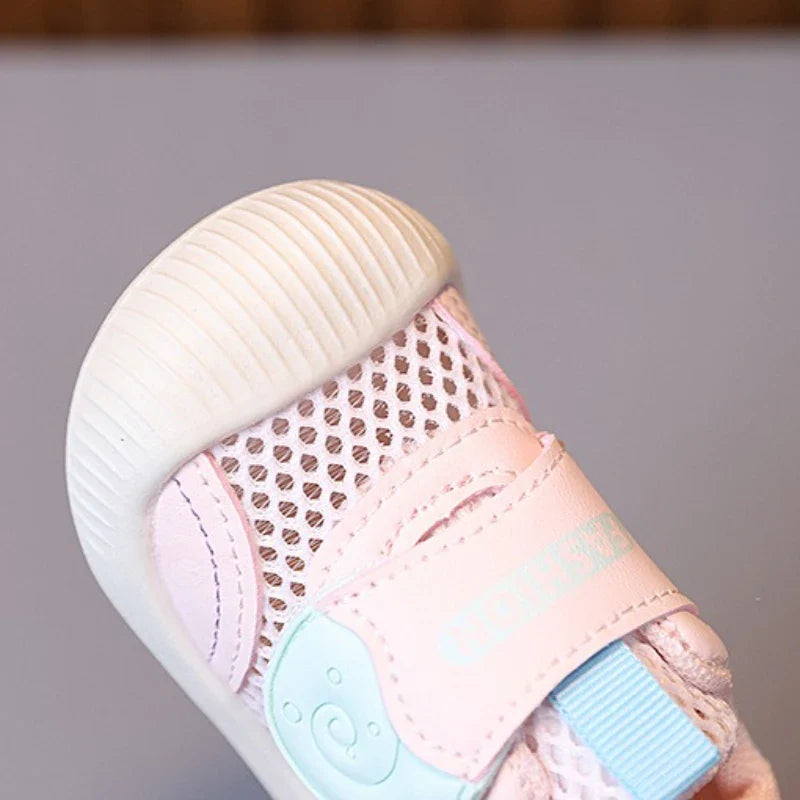 Kid Sneakers 2025autumn New Breathable Baby Shoe Soft Sole Walking Shoe Mesh Girl Sneakers Allmatch Kid Shoes Кроссовки Детские