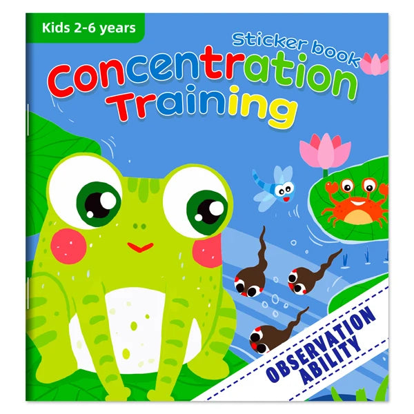 Montessori Toys Cartoon Sticker Books Focus on Potential Development Education Sticker Toys for Children 3-6Y