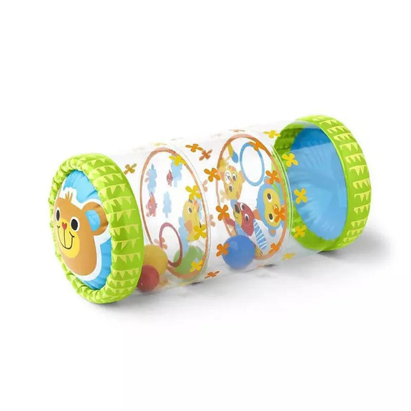 Baby Crawling Roller Montessori Activity Toy with Ball Rattle Games for Babies Development 0 6 12 Months Inflatable Crawling Toy