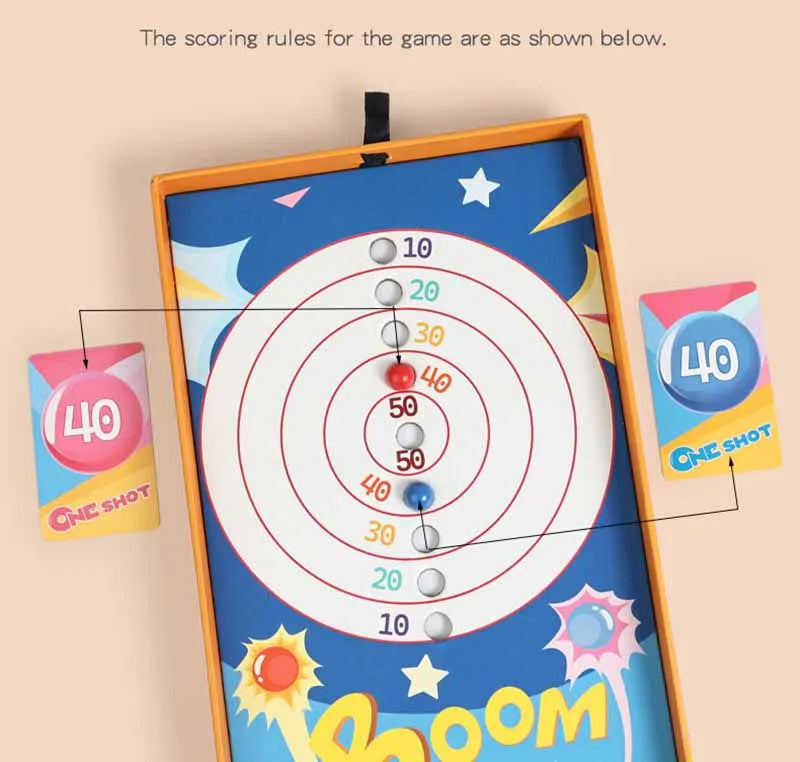 Kids Pinball Machine Board Games Flipper Pinball Battle Table Toy Logical Thinking Brain Teaser Game Party Social Toy Xmas Gift