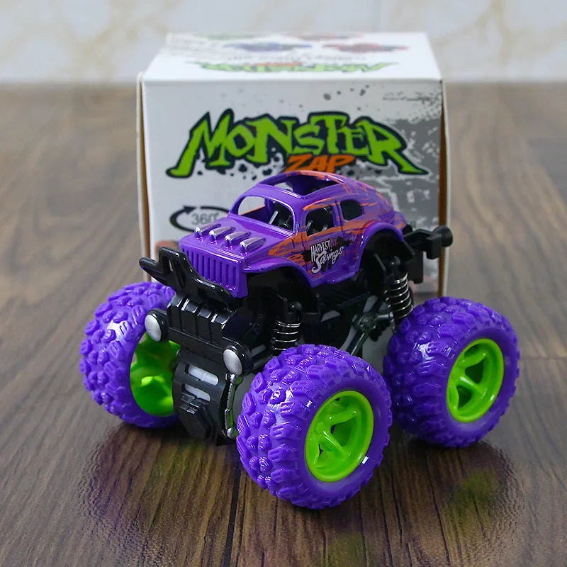 Friction Powered Monster Truck Toys - Push And Go Vehicles for Kids Best Christmas & Birthday Party Gift for Boys And Girls